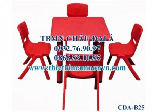 Bàn ghế nhựa đúc cao cấp, Bàn ghế mầm non