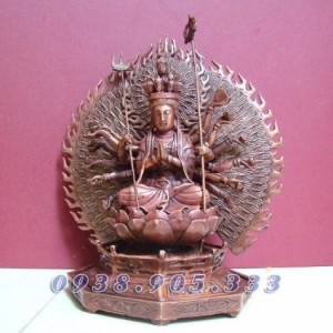 Phật bà nghìn mắt nghìn tay, thiên thủ thiên nhãn cao 25cm