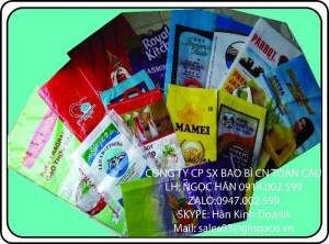 Bao pp dệt đựng gạo nhiều kích thước: 5kg, 10kg, 25kg, 50kg, in ống đồng, xếp hông M, đục quai hạt xoài, may quai dù, may quai nhựa, vải pp dệt trắng sữa hoặc vải pp dệt trong suốt nhìn thấy hạt gạo...