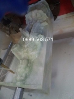 hình ảnh gia công thô tượng phật quan âm