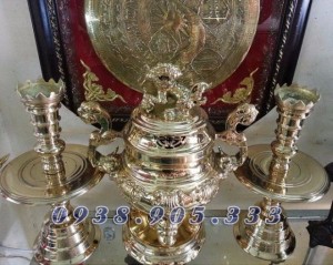Đỉnh đồng đài loan thờ cúngbộ số VT89 cao 30cm