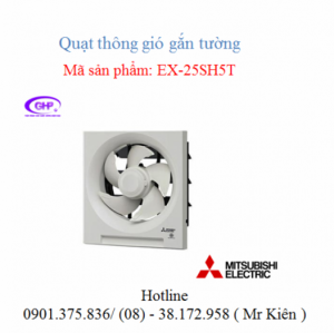 Quạt hút gắn tường Mitsubishi EX-25SH5T, chính hãng giá tốt