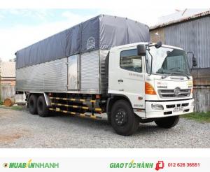 Xe tải Hino FL8JTSL mui bạt mới tải trọng 16 tấn, mới có sẵn, giao xe toàn quốc