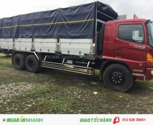 Bán xe tải Hino FL8JTSL 3 chân 9m thùng mui bạt, trả góp, lãi suất thấp 2016