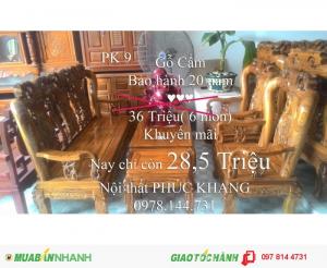 Thanh lý vài bộ salon gỗ nghiến-gụ-hương- cẩm chỉ cam kết 100% là gỗ tự nhiên chuyển từ bắc vào giá gốc