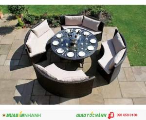 Bàn ghế mây cafe cao cấp