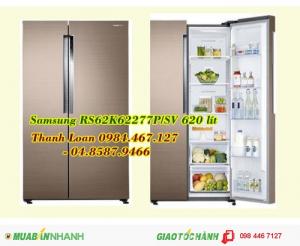 Tủ lạnh side by side Samsung RS62K62277P/SV 620 lít giá chỉ hơn 28 triệu đồng