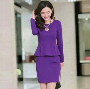Đầm công sở peplum