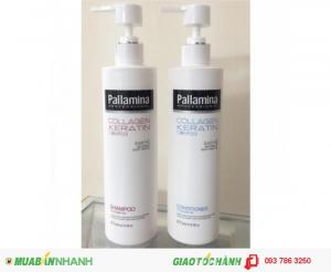 Cặp gội xã Pallamina Collagen Keratin phục hồi tóc khô, hư tổn