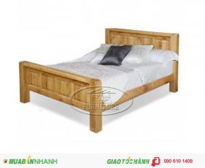 Giường gỗ sồi 1m6x2m -1m8x2m - EUF 096