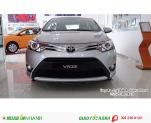 Toyota Vios 1.5E, máy xăng, số sàn, dung tích 1.5L, Động cơ VVTi, DOHC, 4 xy lanh thẳng hàng, 16 van. Gọi ngay cho 0982.100.120 để được tư vấn và nhận ưu đãi trả góp, khuyến mãi cùng nhiều quà tặng hữu dụng khác