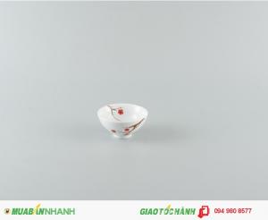 Chén cơm 11cm hồng mai gốm sứ Minh Long 1