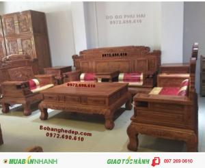 Bàn ghế phòng khách đẹp gỗ đồng kỵ mẫu mới B193