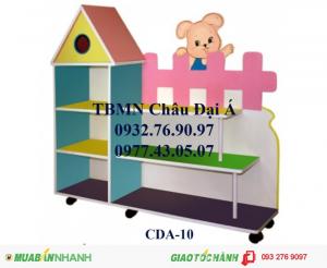Kệ sách trăng và sao , kệ sách cá heo ... nhiều loại kệ sách mầm non khác nhau