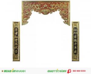 Cuốn Thư,Hoành Phi,Đức Lưu Quang,chất liệu đồng vàng.