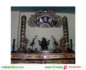 Hoành phi câu đối đồng đỏ 1ly.