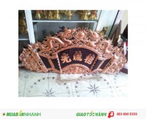 Hoành phi câu đối đồng đỏ 1ly.