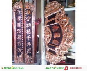 Hoành phi câu đối đồng đỏ 1ly.