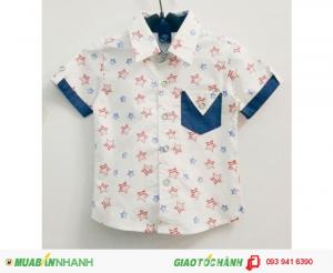 Áo kate phối túi HÌNH IN FORM LỚN (hàng rất đẹp) Size 1-8, ri 8 sỉ buôn ibox