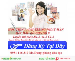 Đào tạo tiếng hàn cơ bản, tiếng hàn giao tiếp chất lượng nhất tại Hà Nội