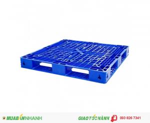 Kích thước (+/- 10 mm): 1100 x 1100 x H 125
Trọng lượng (+/- 5 kg): 7.5 kg
Tải trọng tĩnh (kg): 1000 kg
Tải trọng nâng (kg): 600 kg
Nguyên liệu: HDPE chính phẩm