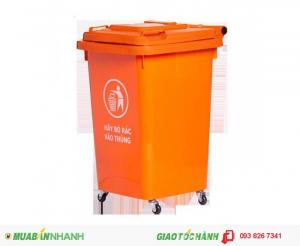 Thùng rác công cộng 60L nắp kín - TRVN49