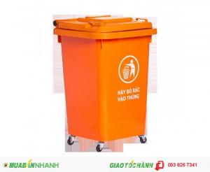 Thùng rác công cộng 60L nắp kín - TRVN49