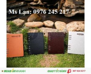 Sổ Tay, Sổ Da, Sản Xuất Sổ Bìa Da, Sổ Da In Dập Logo