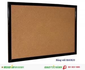 bảng ghim tài liệu bần khung gỗ