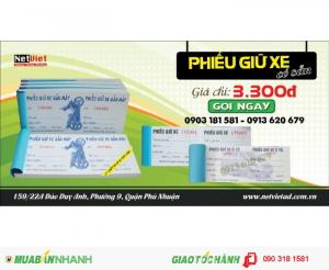 Phiếu giữ xe có sẵn - giá thành rẻ