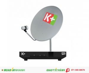 Bộ Thiết Bị k+ bao gồm: đầu thu K+ HD, bộ chảo thu, LNB, 20m dây cáp tín hiệu