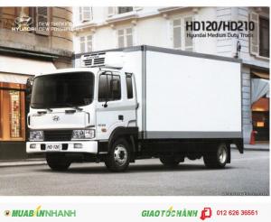 Hyundai HD120 Thùng Kín, Thùng Mui Bạt, trả góp lãi suất thấp