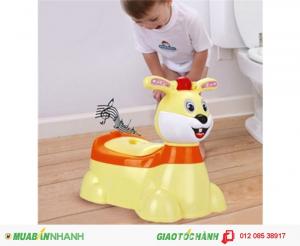 Bô vệ sinh cho bé hình thỏ biết phát nhạc