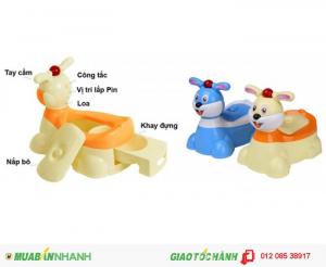 Bô vệ sinh cho bé hình thỏ biết phát nhạc