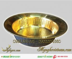 Chậu đồng – thau đồng nguyên chất đk 40cm