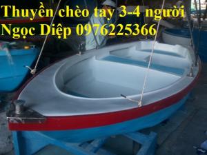 Thuyền chèo tay composite chở 3-4 người