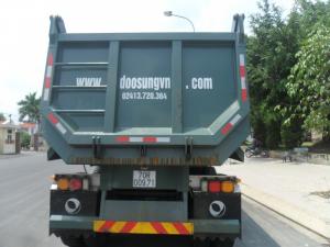 Rơ moóc 24 khối tải trọng 29 tấn thùng moóc ben của Doosung