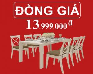 Set bàn ăn cao cấp korea - đồng giá 13.999.000 vnđ