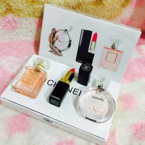 Sét nước hoa chanel kèm son chuẩn màu cực yêu
