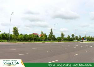 Khu Đô Thị Ven Sông Vàm Cỏ. MT đường Hùng Vương 50m. Ngay TT thương mại. 6tr/m2