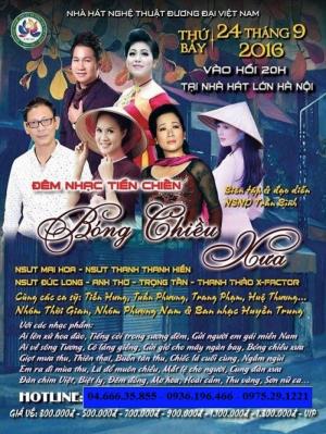 Mua vé đêm nhạc “Bóng chiều xưa” ở đâu Hà Nội?