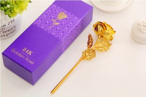 Hoa Hồng 3D Mạ Vàng đẹp tinh xảo đến từng chi tiết