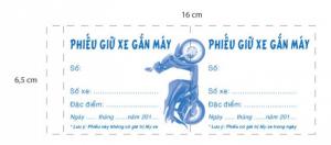 Bán phiếu giữ xe có sẵn