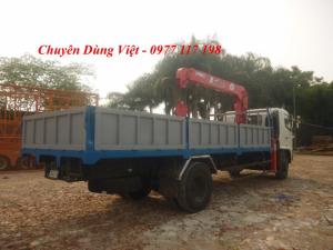 Bán xe tải Hino FG8JPSB(xe 2017) gắn cẩu unic 5 tấn 4 đốt cần, tải trọng 12,5 tấn, thùng dài 6,5m