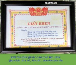 Xưởng sản xuất giá sỉ khung bằng khen, k