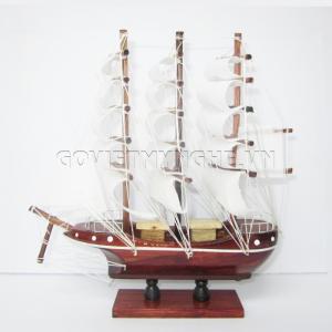 Mô hình thuyền gỗ cẩm 25cm (Gỗ Tự Nhiên)