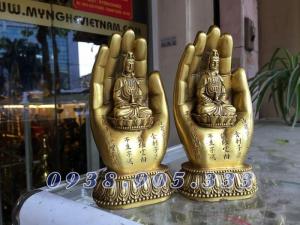 Bàn tay phật quan thế âm bồ tát bằng đồng