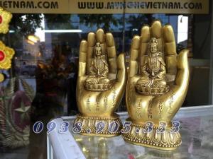 Bàn tay phật quan thế âm bồ tát bằng đồng