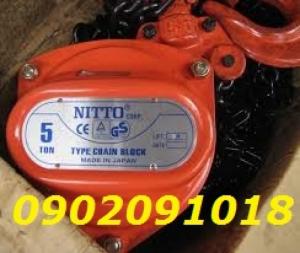 Palang xích kéo tay nitto, con chạy xích