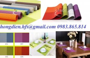 Place mat, tấm lót bàn ăn, tấm lót đĩa, đồ dùng bàn tiệc,